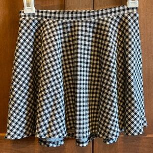 Forever 21 Girls Black and White Checkered Skirt